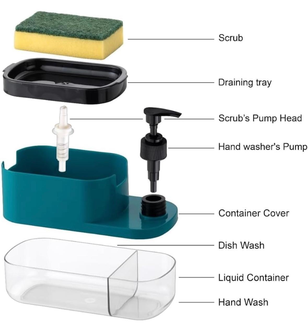 3 in 1 Dish Soap Dispenser | StangKart