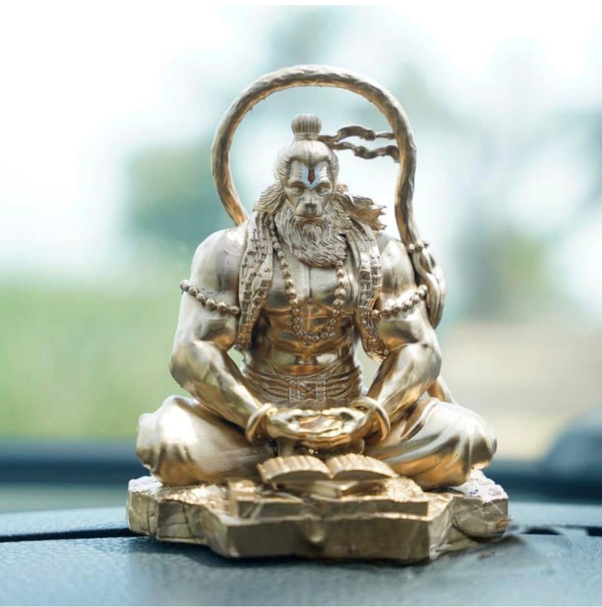 Golden Sitting Hanuman Ji | StangKart