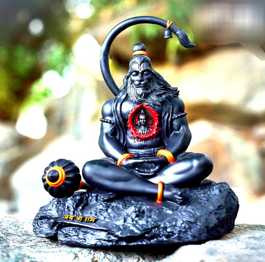 Sitting Hanuman Ji Statue with Ram Lalla Inside Chest | StangKart