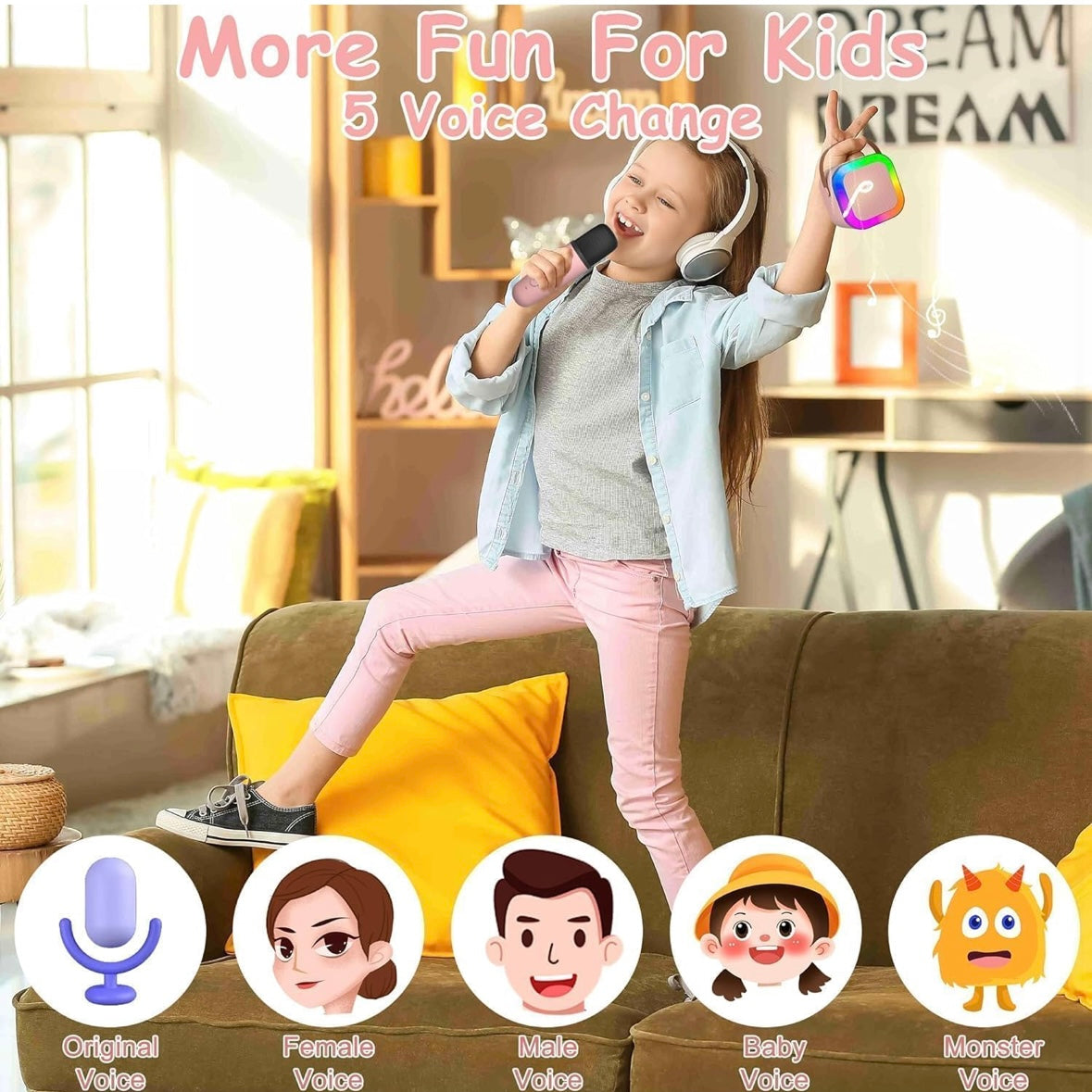 PORTABLE MINI KARAOKE BLUETOOTH SPEAKER WITH MIC