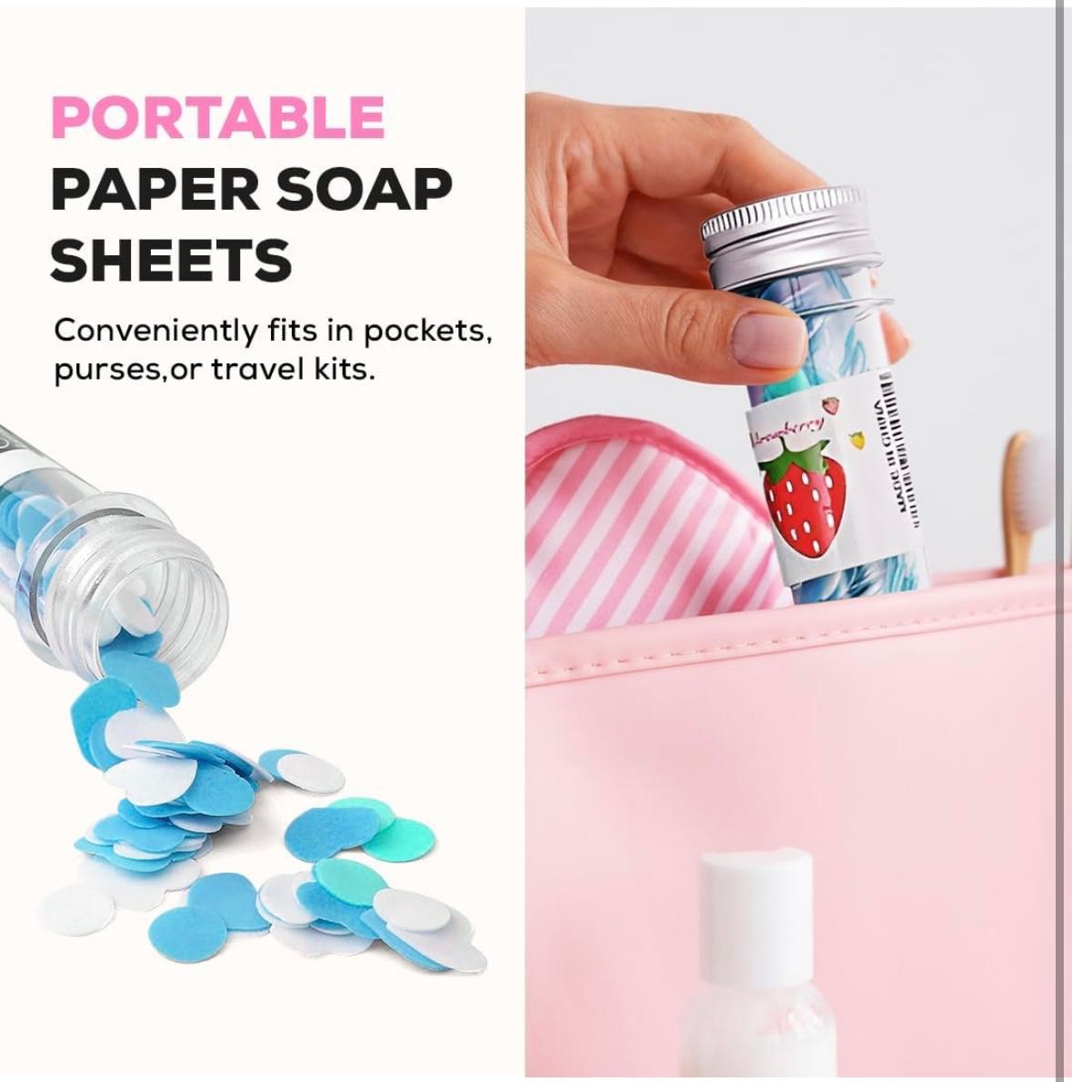 FLOWER DESIGN PAPER SOAP (PACK OF 2)