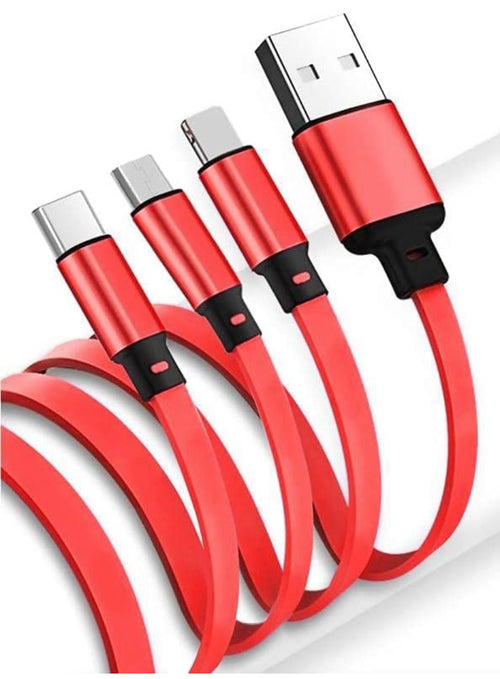 3 in 1 Charging Cable For Cars | Assorted Colors | StangKart